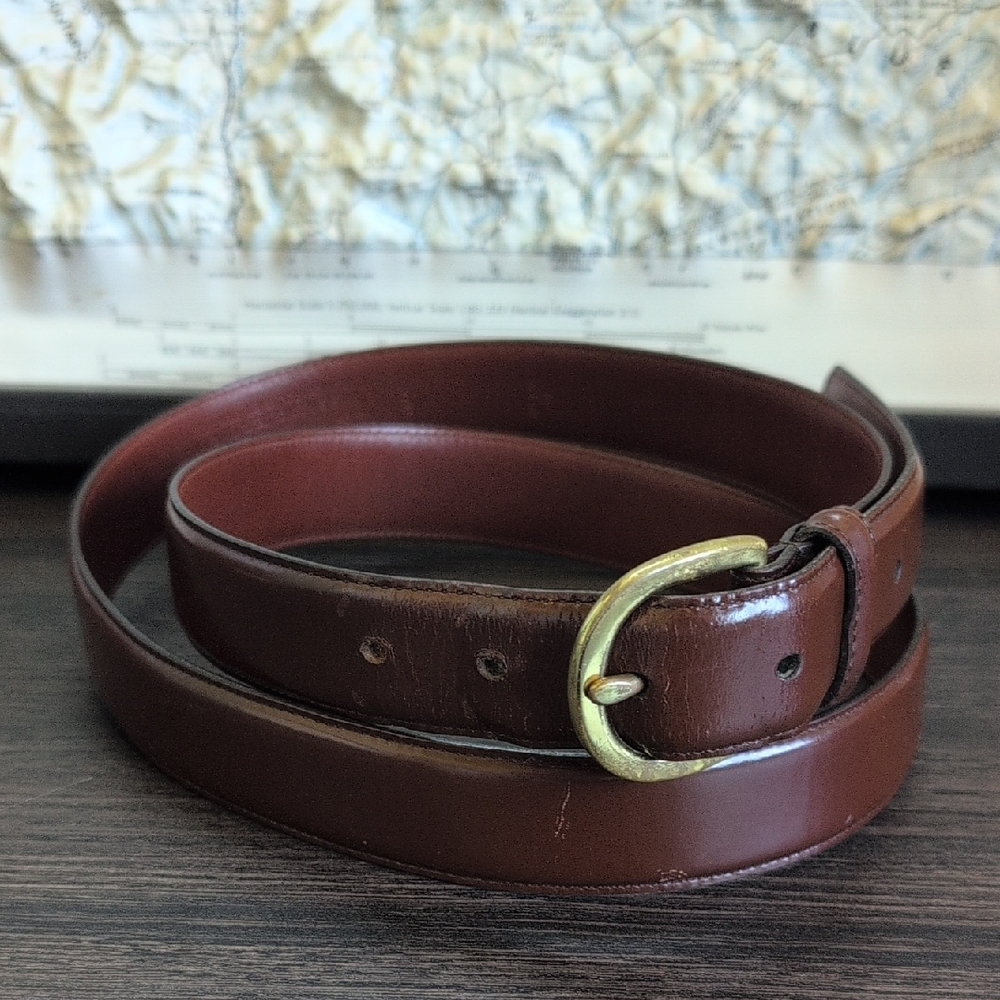 Coach Brown Leather Belt